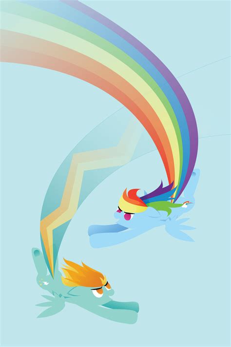 Lightning Dust and Rainbow Dash (Spoilers!) by robynneski on DeviantArt