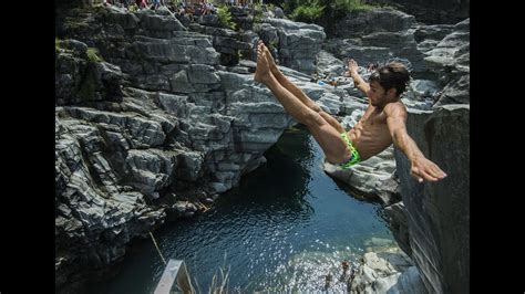 Cliff Diving international championship Ponte Brolla and ticino landscape ! - YouTube