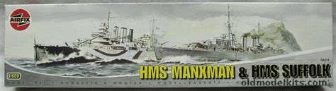 Airfix 1/600 HMS Manxman & HMS Suffolk, 04214