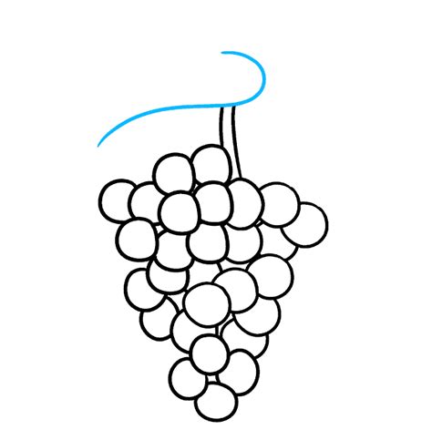 How to Draw Grapes - Really Easy Drawing Tutorial