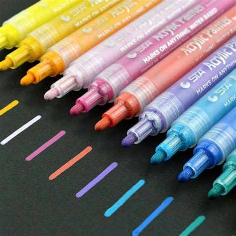 Wholesale Acrylic Paint Marker Pens Permanent Paint Pen Art Markers Set ...