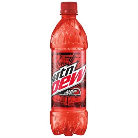 Mtn Dew Code Red Dew with a Rush of Cherry Flavor, 16.9 fl oz