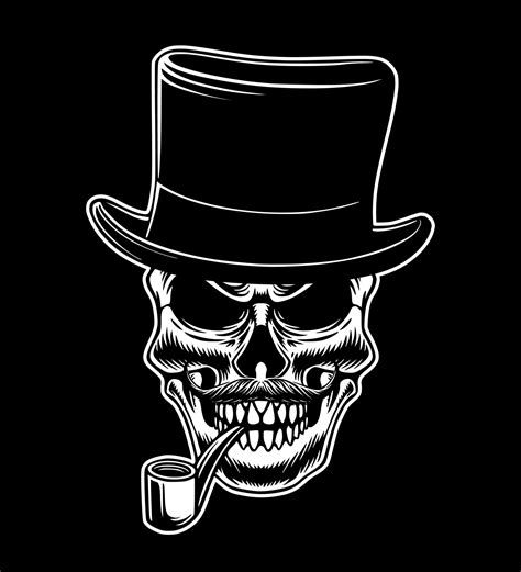 Skull mafia theme icon logo design art 9918948 Vector Art at Vecteezy