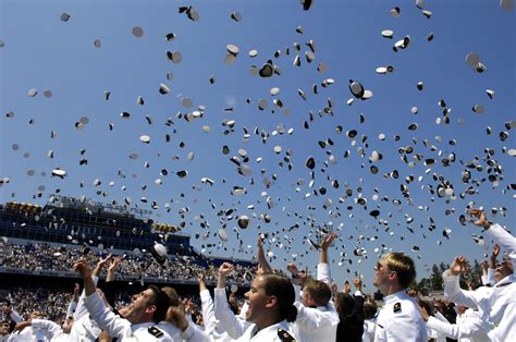 File:Traditional hat toss celebration at graduation from United States Naval Academy.jpg ...