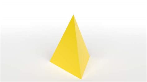 3D Model: 3D Shapes - Triangular-Based Pyramid - Twinkl