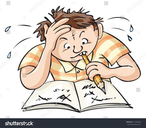 Young Man Tries Solve Complex Task Stock Vector (Royalty Free) 115438420 | Shutterstock