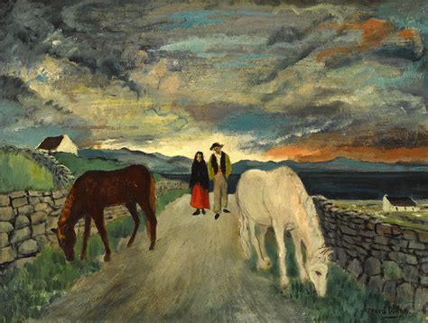 WEST OF IRELAND COUPLE AND HORSES by Gerard Dillon (1916-1971) (1916-1971) at Whyte's Auctions ...