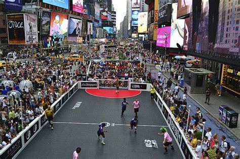 Street Soccer USA put on the 3rd annual Times Square Cup hosted by ...