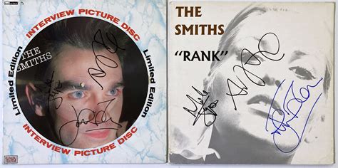 Lot 359 - THE SMITHS - SIGNED RECORDS.