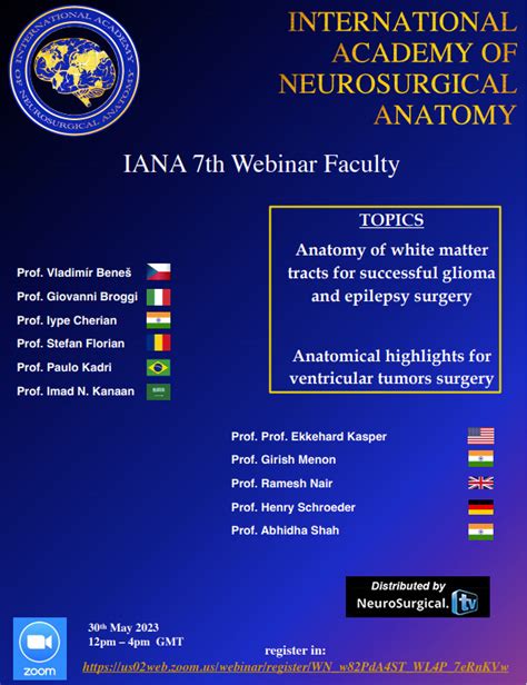 In 3 HOURS, LIVE……..7th International Academy of Neurosurgical Anatomy Webinar about White ...