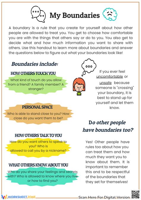 Free boundaries worksheet for adults, Download Free boundaries worksheet for adults png images ...