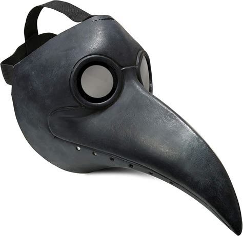 Amazon.com: Townshine Plague Doctor Bird Mask Latex Long Nose Beak Cosplay Steampunk Halloween ...