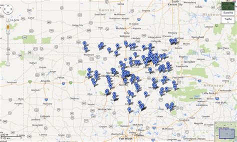 Oklahoma Ghost Towns Map