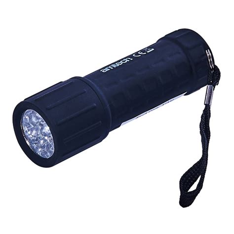 Am-Tech 9 Led Rubber Mini Torch + Batteries (W) | Mark up Wholesale