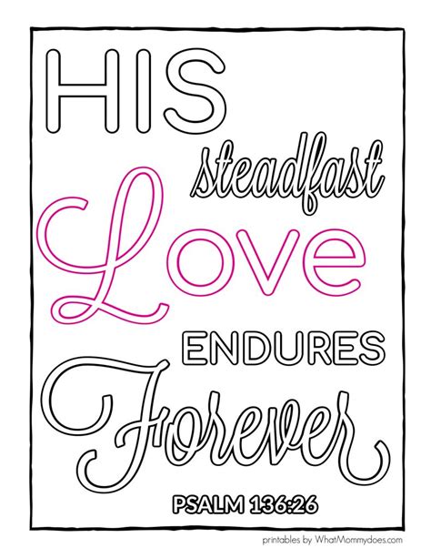 √ Psalm 136 1 Coloring Page : Give Thanks Psalm 107 1 From Victory Road / Give thanks unto god ...