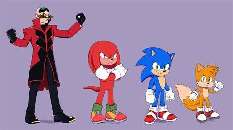 Download Miles 'Tails' Prower Sonic The Hedgehog Knuckles The Echidna Doctor Eggman Movie Sonic ...