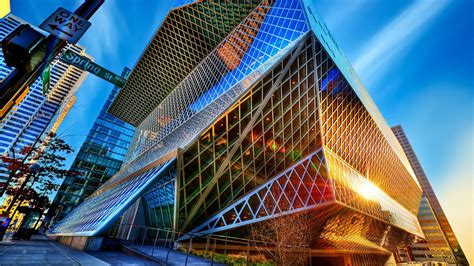 Colorful made of glass - Modern Architecture Wallpaper Download 3840x2160