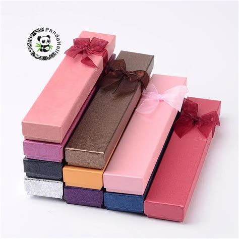 60pcs jewellery Cardboard Gifts boxes packaging Necklace paper Gift box for jewelry, Rectangle ...