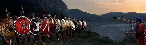 The legendary battle of Thermopylae at the Hot Gates 480 BC