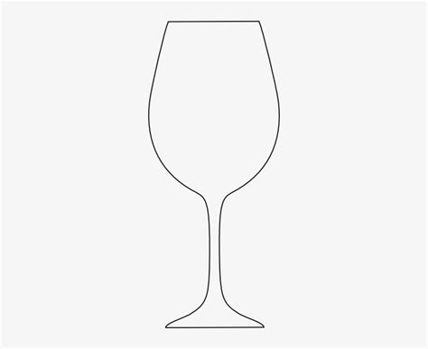 Wine Glass Outline Clip Art At Clker Transparent PNG - 252x590 - Free ...