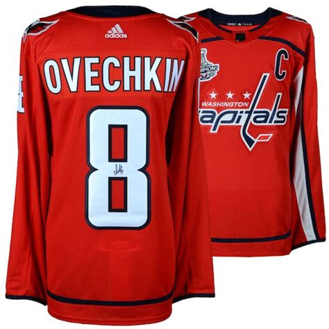 Alex Ovechkin Signed Washington Capitals 2018 Stanley Cup Champions ...