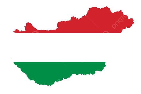 Map Of Hungary Filled With Flag Shape, Geography, Abstract, Icon PNG Transparent Image and ...