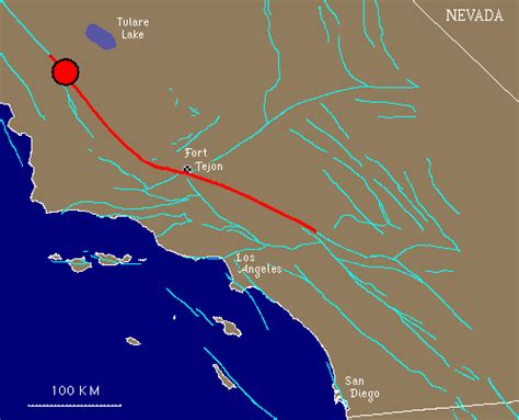 The San Andreas Fault and the Tejon Earthquake of 1857