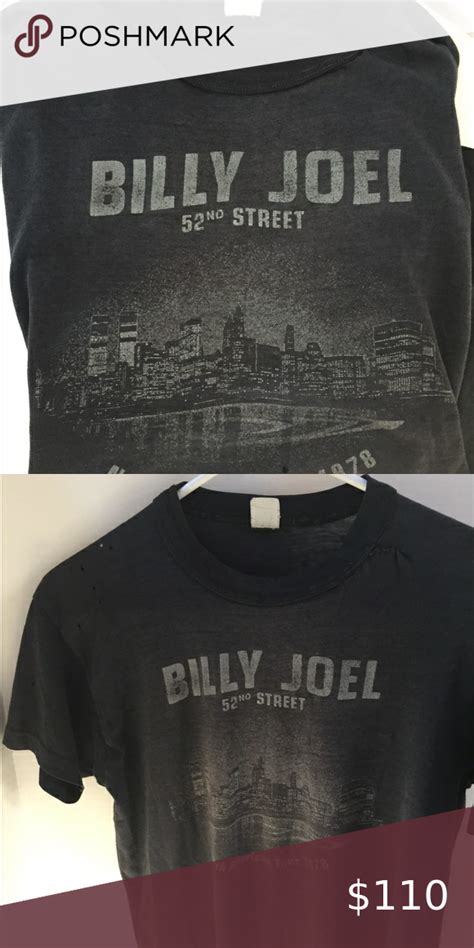 Billy Joel 52nd Street Tour 1978 Vintage T-Shirt | Vintage tshirts ...