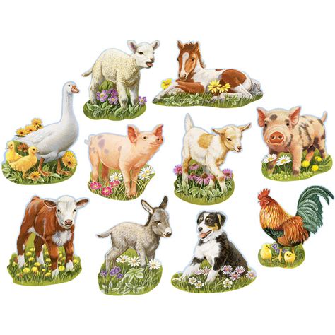 Mini Young Farm Animals 300 Large Piece Shaped Jigsaw Puzzle | Bits and Pieces