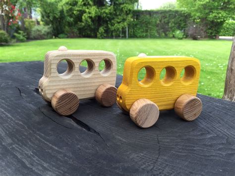 Wooden Toy School Bus Kids Gift Baby Gift Eco Toys | Etsy