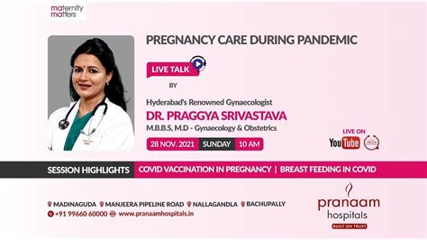 Live talk show on PREGNANCY DURING COVID PANDEMIC by Dr. Praggya ...