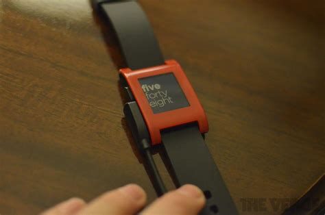 Pebble smartwatch hands-on photos - The Verge