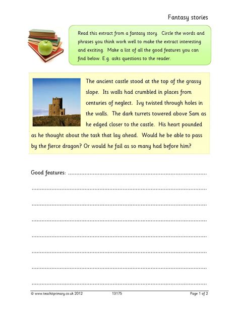 Fantasy stories | KS2 narrative writing | Teachit