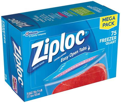 UPC 025700709497 - Ziploc Freezer Quart Mega Pack 75 Count STORAGE BAG ...