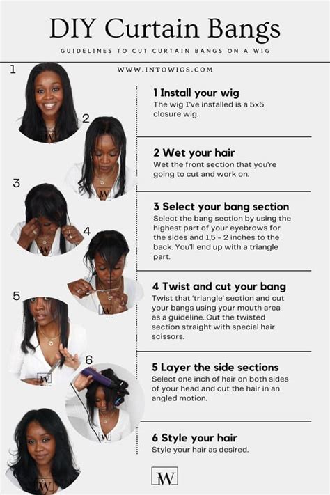 How To Cut Curtain Bangs Into Wigs