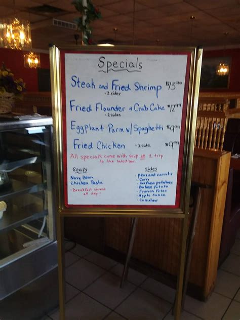 Menu at Middletown Diner restaurant, Middletown