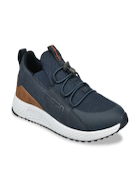 Buy Bugatti Men Blue Solid Sneakers - Casual Shoes for Men 11623156 | Myntra