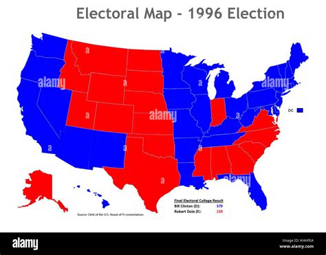 1996 election map (30254981734 Stock Photo - Alamy