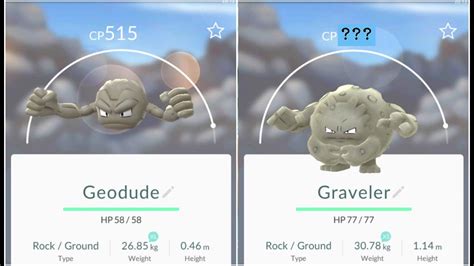 Pokemon Go Geodude(515) Evolution to Graveler - YouTube