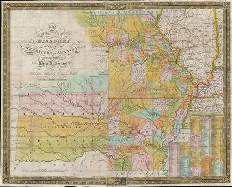 Map Of Illinois, Missouri, Kansas, Arkansas, And Indian, 47% OFF