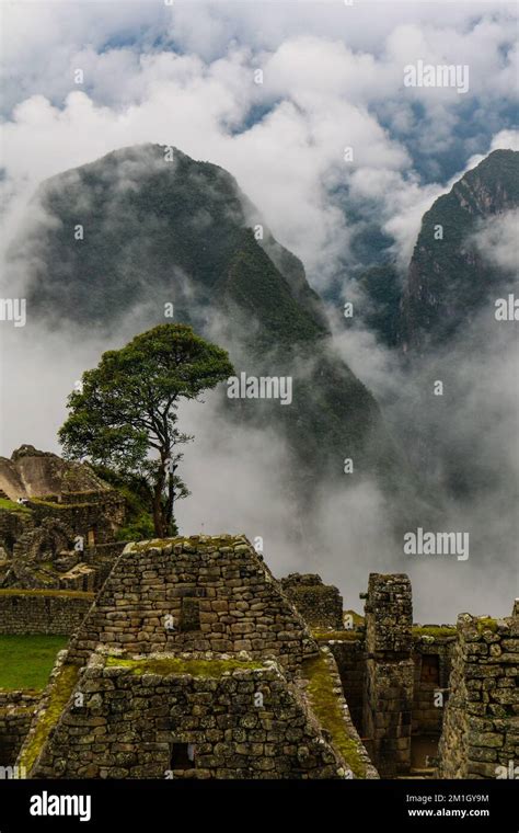 An aerial view of Machu Picchu in Peru Stock Photo - Alamy