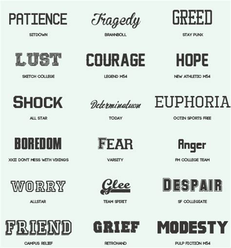 Commonly free fonts pack - Other Font free download