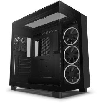 NZXT H9 Elite Black Mid Tower Tempered Glass PC Gaming Case LN130560 ...