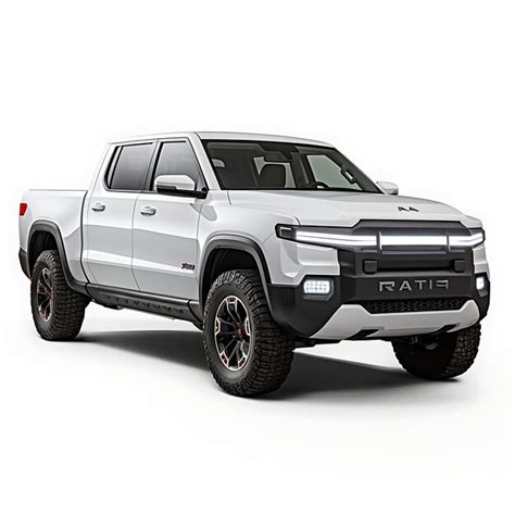 Premium AI Image | Isolated of Atlis Xt Electric Pickup Truck 2023 Model Crew Cab With Slid on ...