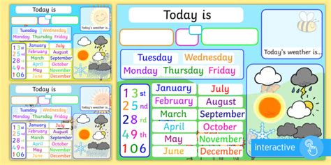 Kids Printable All About Today Chart Weather Days Of The ...