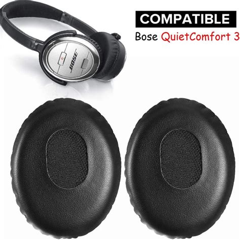 Amazon.com: QC3 Earpads Replacement Ear Pad Muffs Cushion Kit Compatible with Bose QuietComfort ...