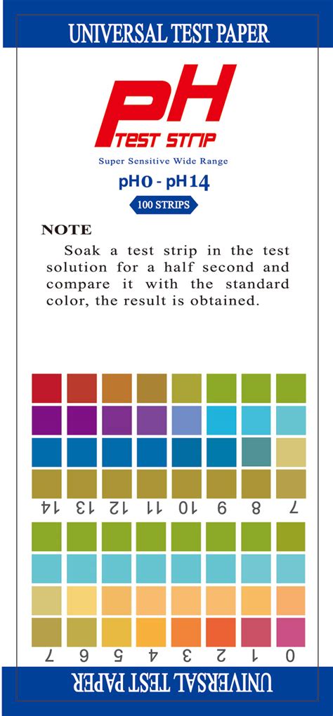 pH Test Strips 0-14 box of 100 test | Henso Medical