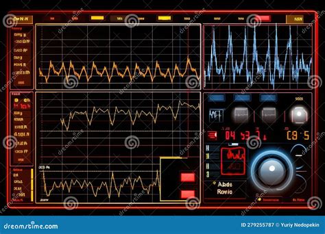 Oscilloscope Waveform on Its Screen. Generative AI Stock Image - Image of display, technology ...