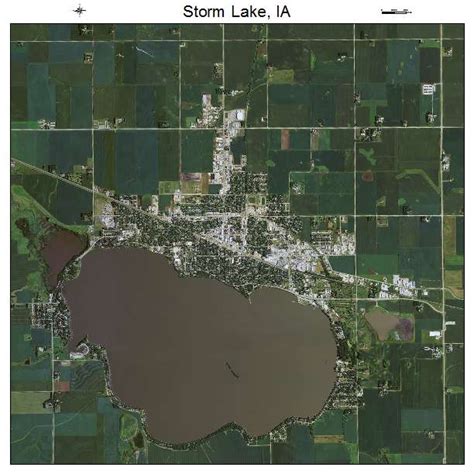 Aerial Photography Map of Storm Lake, IA Iowa