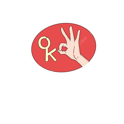 Ok Gestures PNG Picture, Cartoon Hand Drawn Simple Strokes Ok Gestures Png Scratch Free Material ...